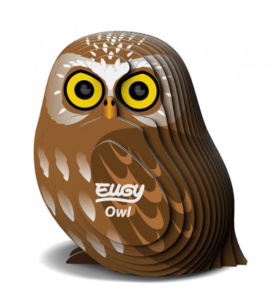 Eugy puzzle Chouette 3D en carton