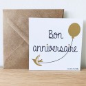 Carte Bon Anniversaire - Les Petites Hirondelles