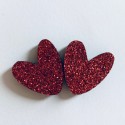 Duo de pin's coeurs rouges - Les Petites Hirondelles
