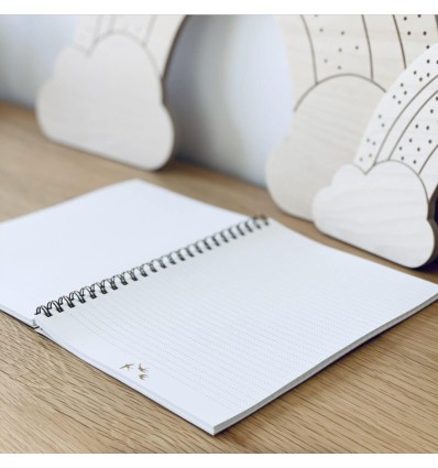 Carnet spirale Hirondelles sur fil- Les Petites Hirondelles
