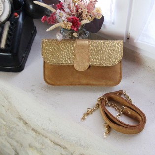 Sac Harold croco caramel - Barnabé aime le café