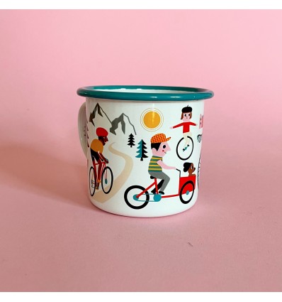 Mug émaillé Vélo Ingela Arrhenius - Omm Design