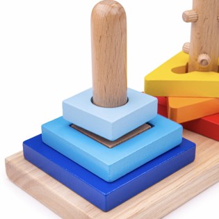 Formes à tourner et visser en bois "Twist & Turn" - Bigjigs 2