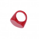 Bague coeur rouge