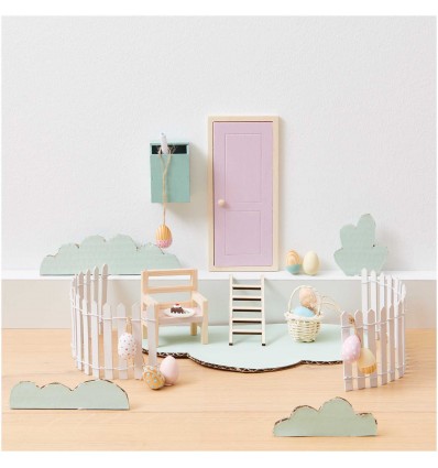 Boîte aux lettres miniature avec journal  - Rico Design