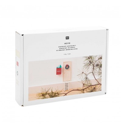 Kit "Le monde des lutins" objets miniatures en bois  - Rico Design