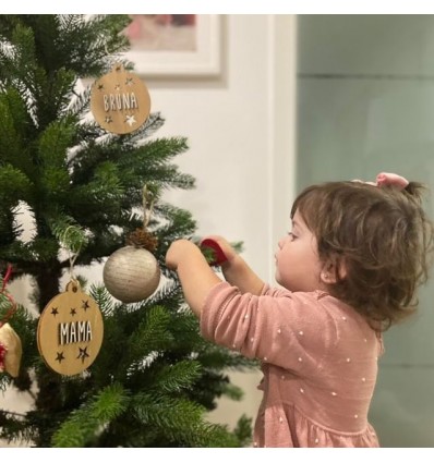 Boule personnalisée en bois brut - Vintiun