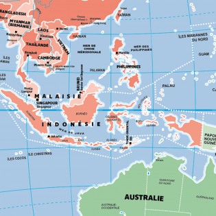 Globe gonflable Pays et villes du monde (42 cm) - Caly 2