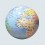Globe gonflable Pays et villes du monde (42 cm) - Caly