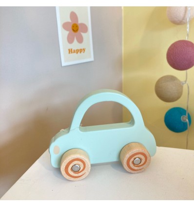 Voiture en bois vert clair - Egmont Toys
