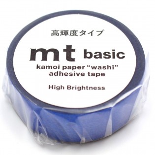 Masking tape uni métallisé bleu 2
