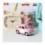 Voiture coccinelle Volskwagen rose pastel