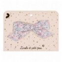 Barrette noeud princesse Liberty Witshire Jacinthe Rose - Luciole et Petit Pois