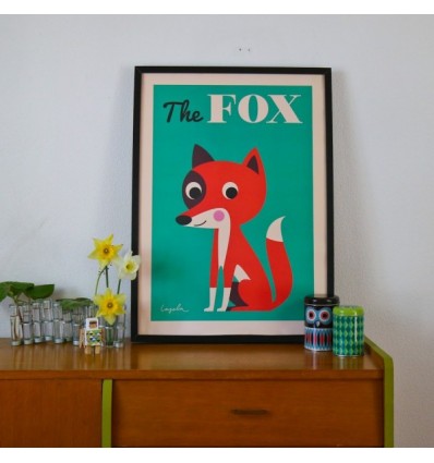 Affiche Renard d'Ingela Arrhenius - Omm Design
