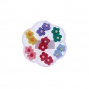 Boite de boucles d'oreilles fleurs