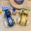Voiture de course en bois bleue