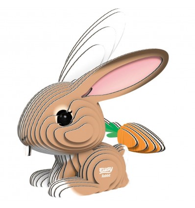 Eugy puzzle Lapin 3D en carton