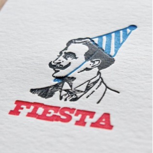 Carte Letterpress Fiesta - Pappus Editions 2