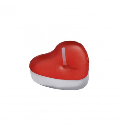 Bougie coeur rouge