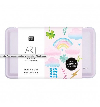 Kit Aquarelle Arc en Ciel - Rico Design