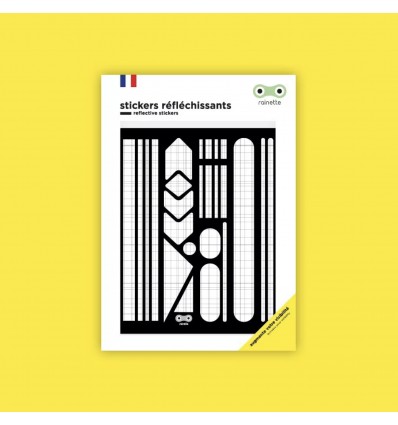 Stickers réfléchissant signalétique blanc - Rainette