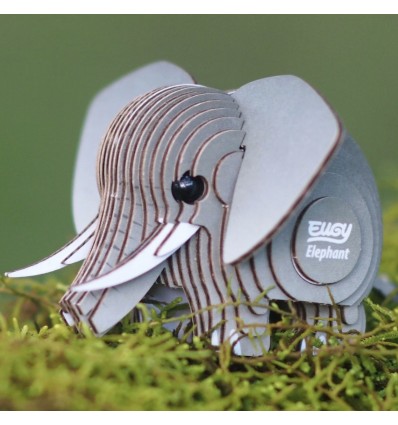 Eugy puzzle Eléphant 3D en carton