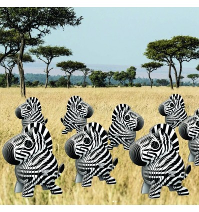 Eugy puzzle Zèbre 3D en carton