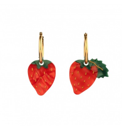 Boucles d'oreilles "Fraise" - Coucou Suzette