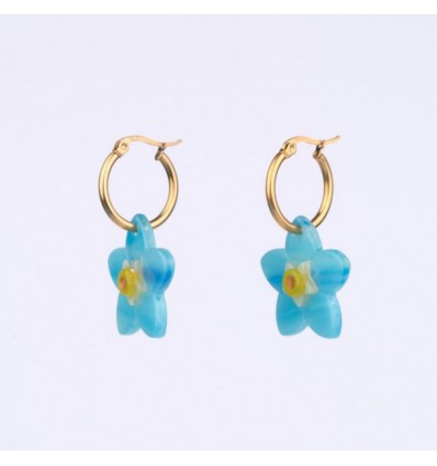 Boucles d'oreilles "Myosotis" - Coucou Suzette