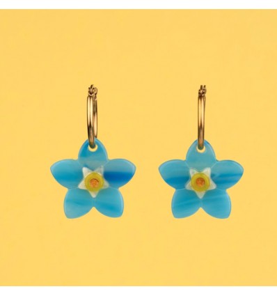 Boucles d'oreilles "Myosotis" - Coucou Suzette