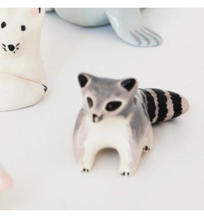 Raton laveur en céramique - Dodo Toucan