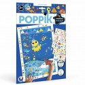 Poster créatif Océan 150 stickers - Poppik