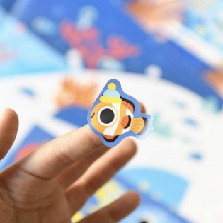 Poster créatif Océan 150 stickers - Poppik 2