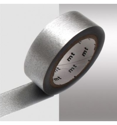 Masking tape uni métallisé argenté