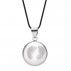 Bola de grossesse Babyfeet diamant Rhodium - Cache Coeur