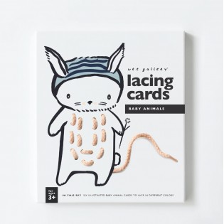 Cartes à lacer bébés animaux - Wee Gallery