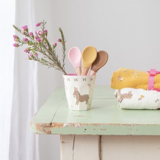 Petit verre âne en mélamine