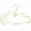 5 cintres nuage dorés