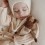 Doudou Lapin marron salopette blanche - Main Sauvage