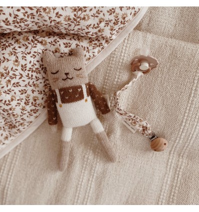 Doudou Chat salopette blanche - Main Sauvage