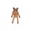 Doudou Ourson pyjama ocre à collerette - Main Sauvage