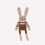 Doudou Lapin pull arc-en-ciel - Main Sauvage