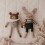 Doudou Lapin pull rayé - Main Sauvage