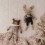 Doudou Lapin pull rayé - Main Sauvage