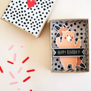 Boite à message "Happy Bearday" - Pamela Loops 2