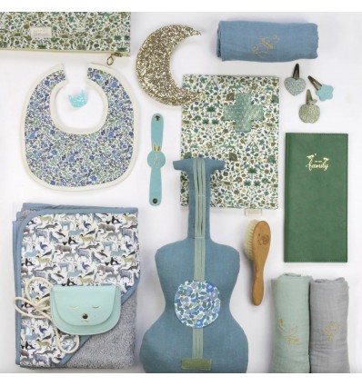 Lune pailletée dorée - Barnabé aime le café