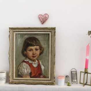 Coeur pailleté rose - Barnabé aime le café