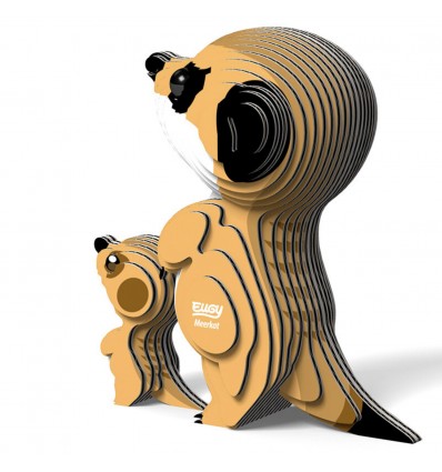 Eugy puzzle Mangouste 3D en carton