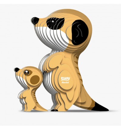 Eugy puzzle Mangouste 3D en carton