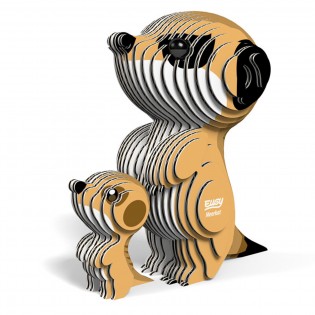 Eugy puzzle Mangouste 3D en carton